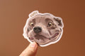 Happy Staffy Vinyl Sticker: Staffordshire Bull Terrier Decal (3x3")
