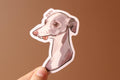 Derpy Whippet Sticker | Dog Vinyl Decal