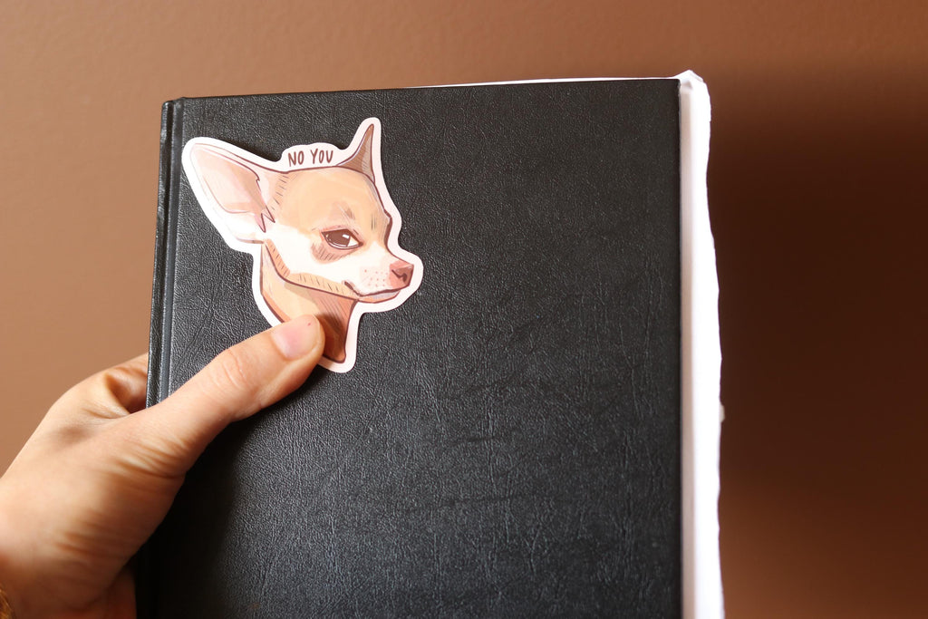 Sassy Chihuahua Vinyl Sticker: Dog Laptop Decal