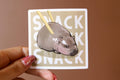 Snack Hippo Vinyl Sticker: Chonky Pygmy Hippo Laptop Decal