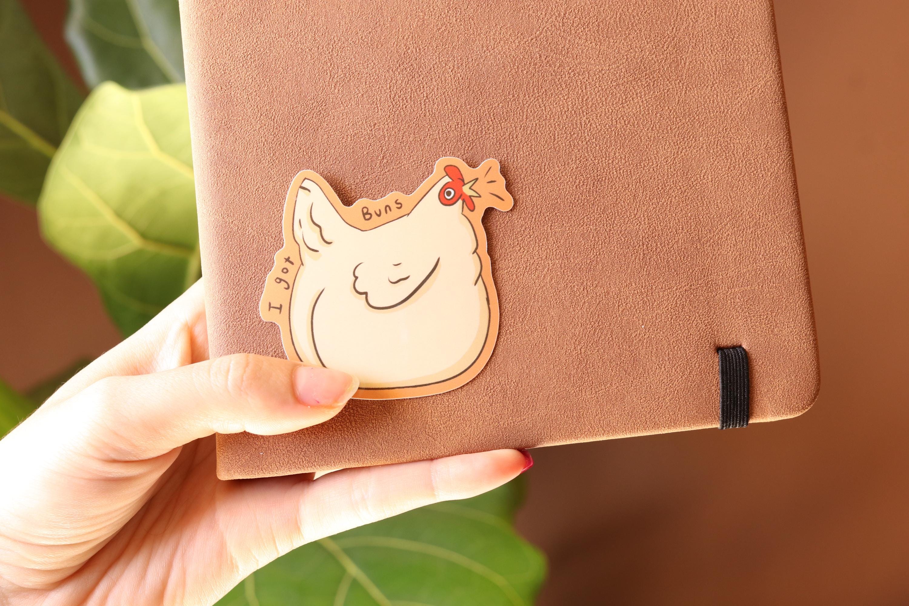 Big Booty Chicken Vinyl Sticker | Funny Meme Decal