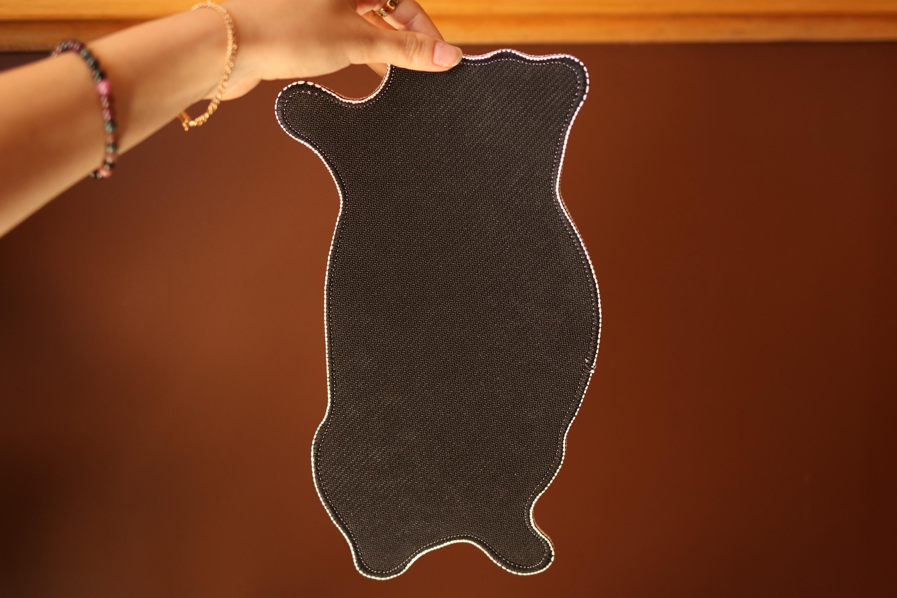 Chonky Orange Cat Mousepad 26x15cm | Seamed edge | Non-slip rubber base | Cat lovers