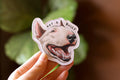 Happy Bull Terrier Magnet | Dog Themed Epoxy Magnet