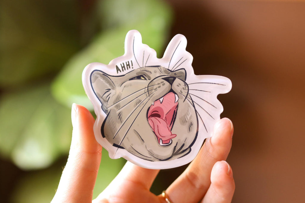 Ahh! Cat Magnet | Epoxy magnet