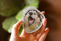 Screaming Siberian Husky Magnet | Dog Themed Epoxy magnet