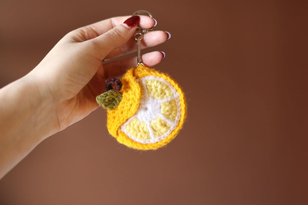 Crochet Lemon Case: AirPods Pouch & Coin Purse