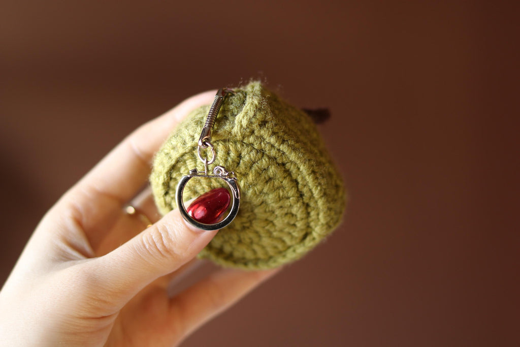 Crochet Watermelon Case: AirPods Pouch & Coin Purse