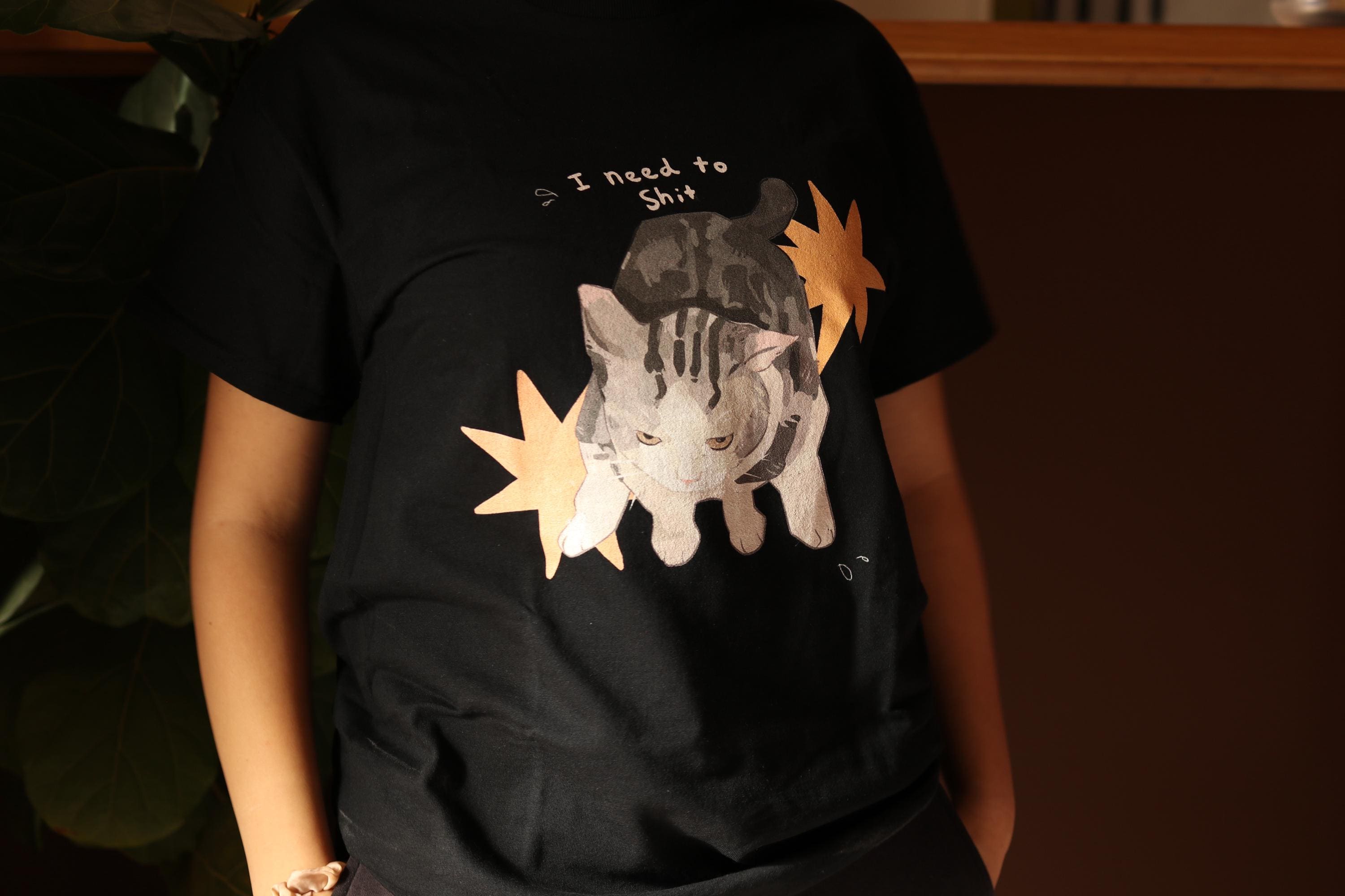 I Need to Shit - Cat T-shirts